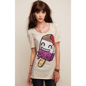 Rare Popsicle Brain Slim Fit Tee Shirt